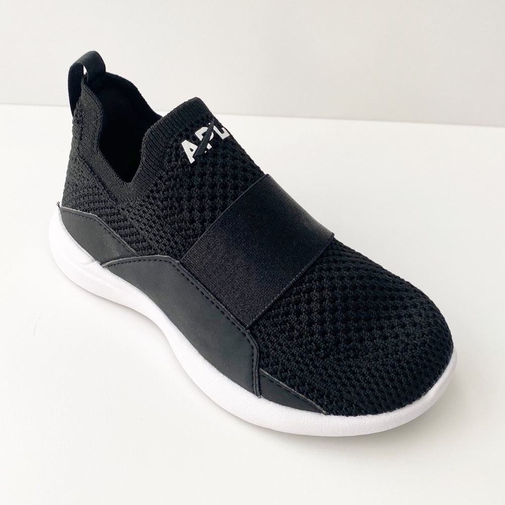 APL, Kid Techloom Bliss Shoe, Black & White, 12